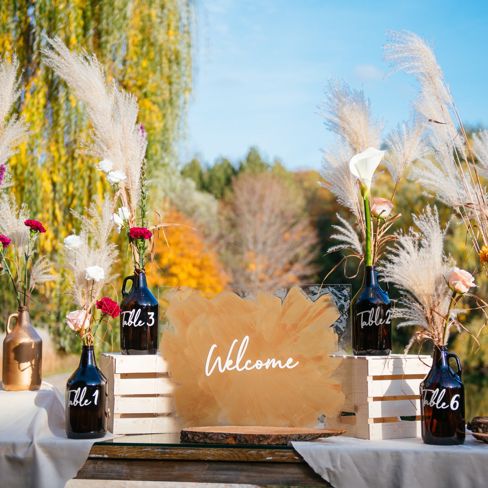 Boho Chic Event Welcome Table
