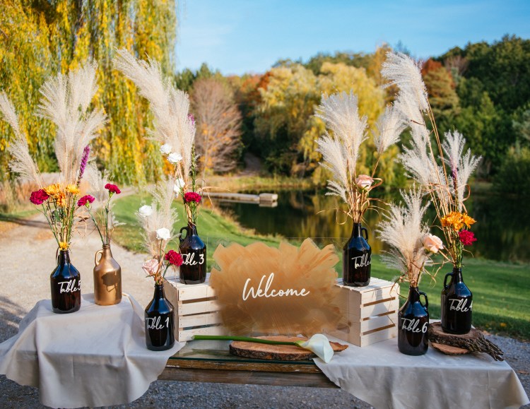 Boho Chic Event Welcome Table
